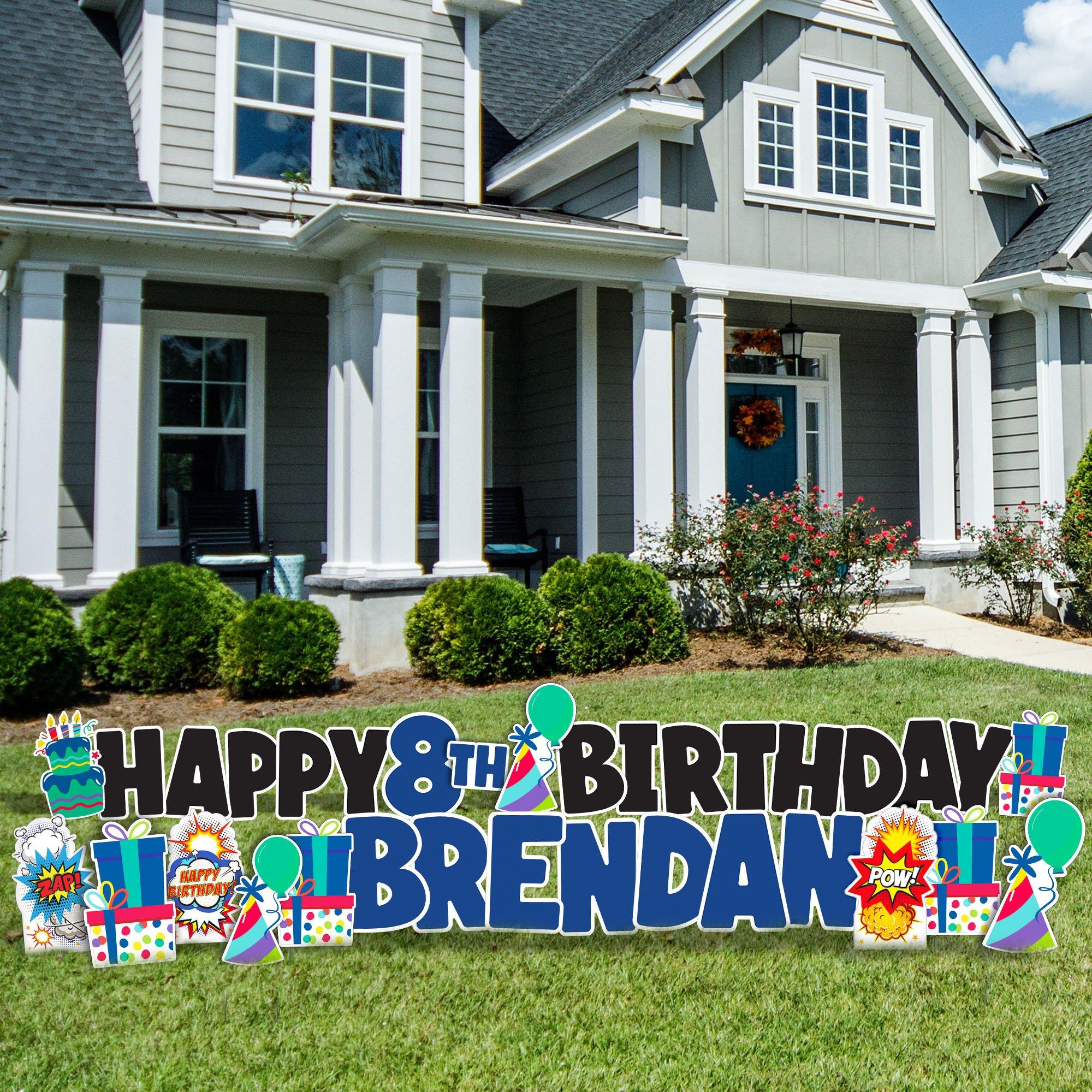 Gold Letter (A) Corrugated Plastic Yard Sign, 24in Party City